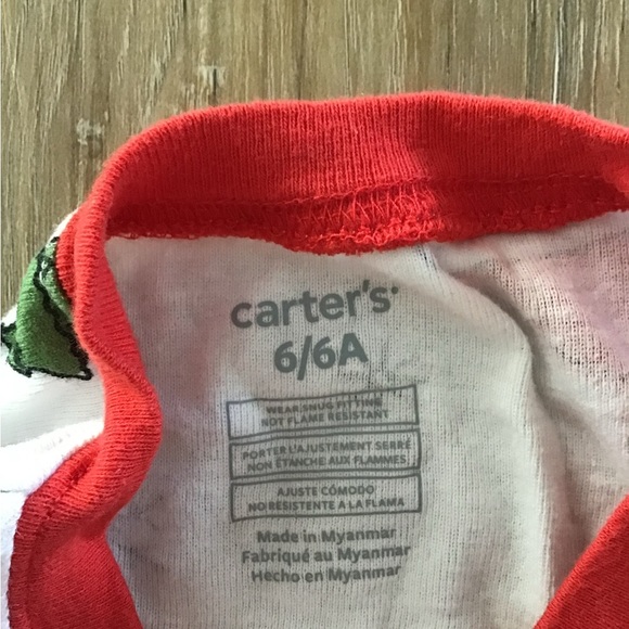 Carters Christmas PJ Set 6 - Picture 3 of 4